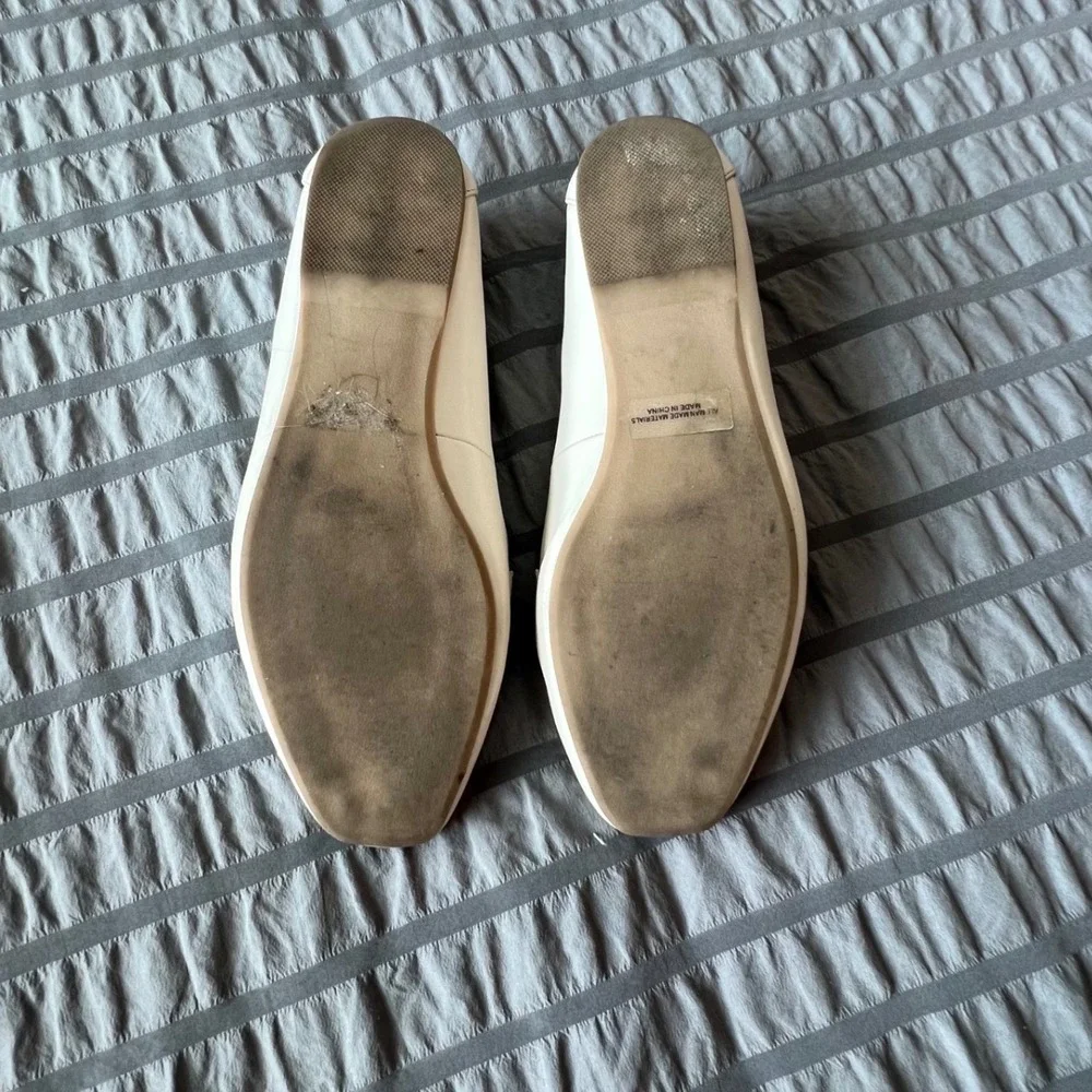 DV Dolce Vita Mango Cream Croc Embossed Square‎ Toe Loafers Women's Shoes 8.5